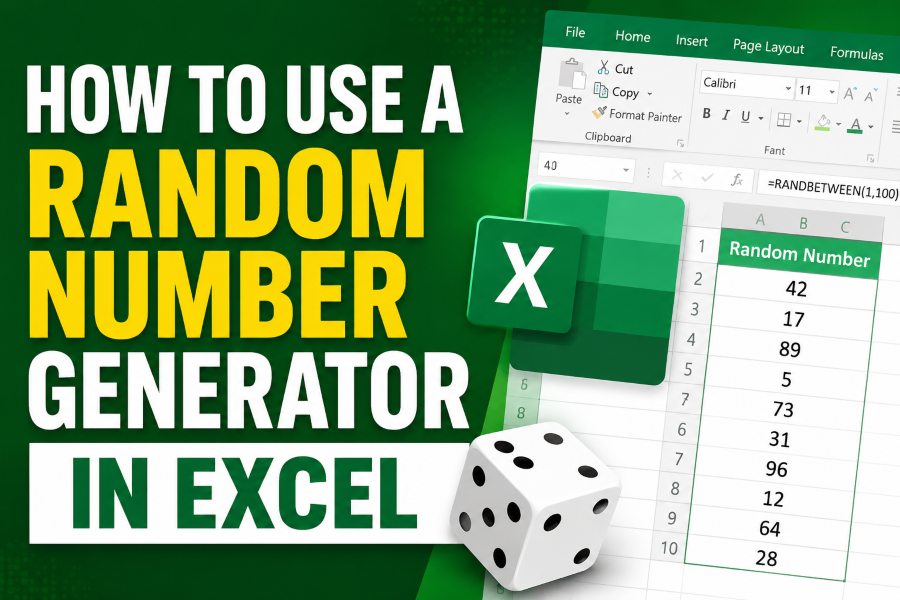 How to Use a Random Number Generator in Excel Easily